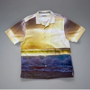 Tommy Bahama Camp Shirt Veracruz Cay Sunset Break Sz M Artist Series 2023 Vacay